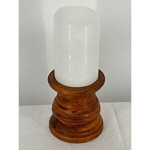 Vintage Handcrafted Wooden Candle Holder By Richard Summers 1983 Candle not incl